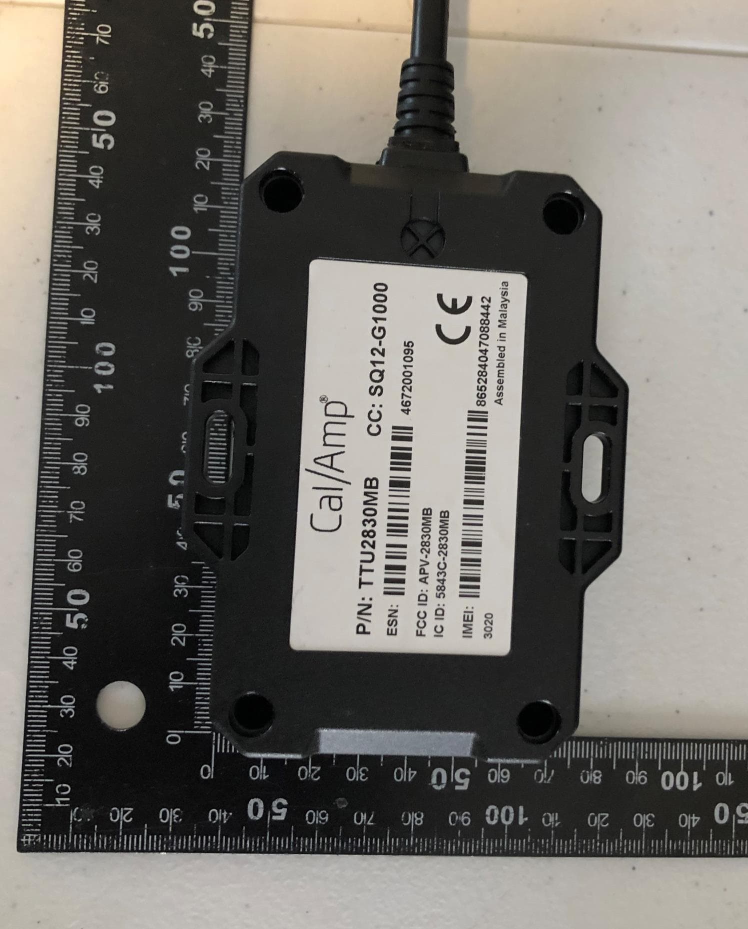 Vehicle Tracking Device - FCC ID APV-2830MB - CalAmp