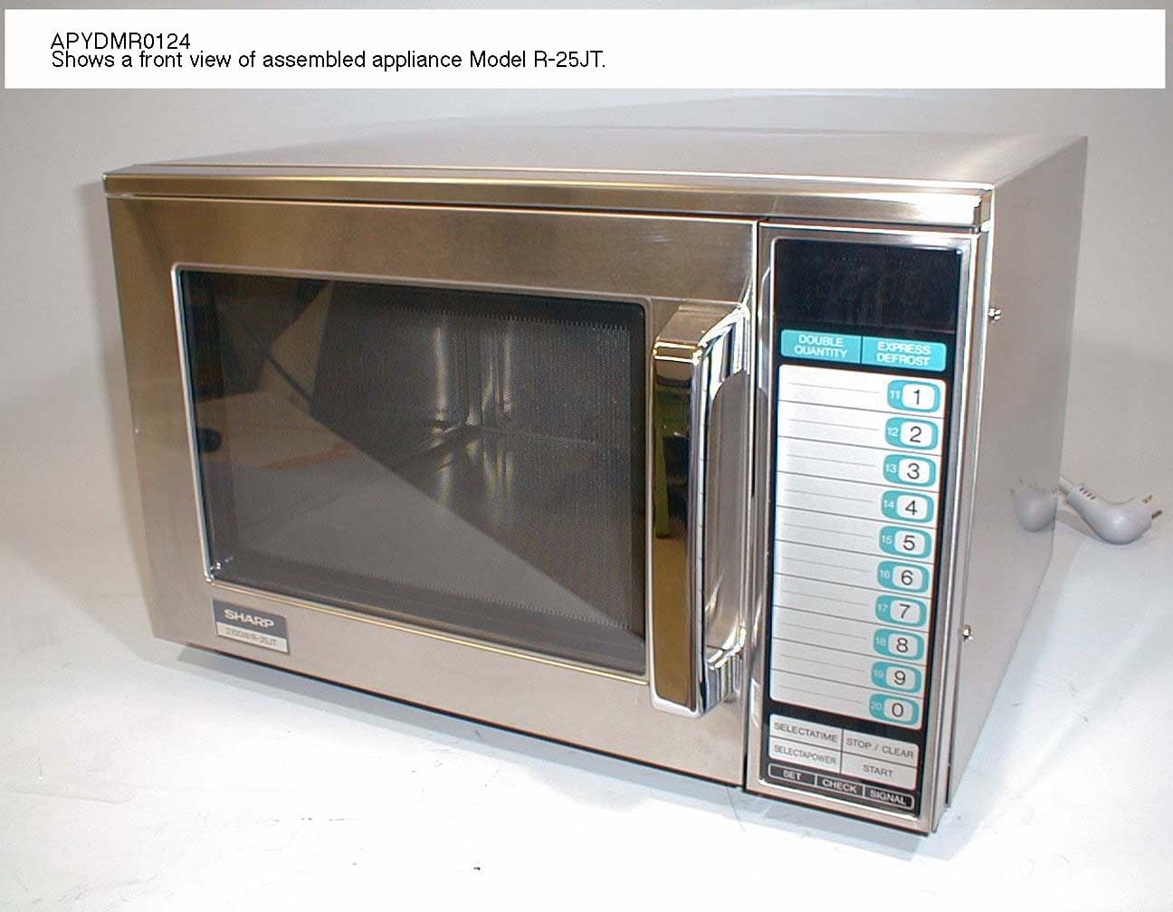 Commercial Microwave Oven - FCC ID APYDMR0124 - Sharp Corporation