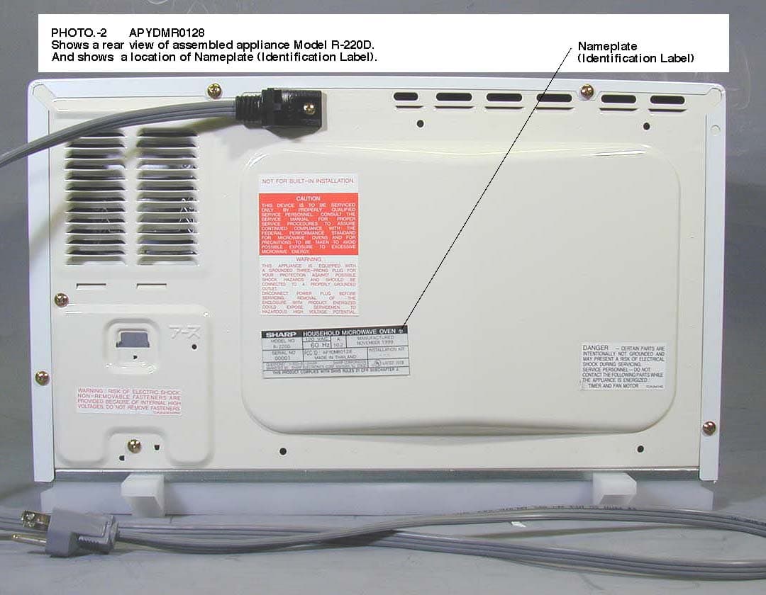 8CC - Part 18 Consumer Device - FCC ID APYDMR0128 - Sharp Corporation