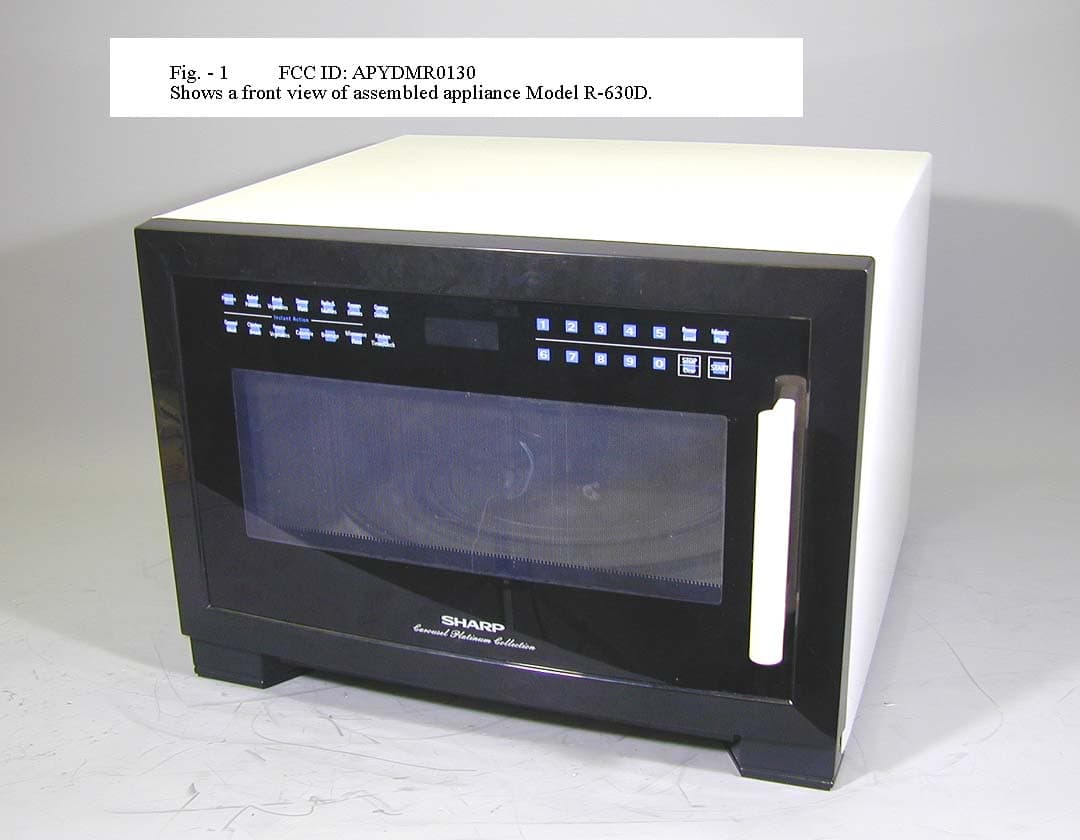 Household Microwave Oven - FCC ID APYDMR0130 - Sharp Corporation