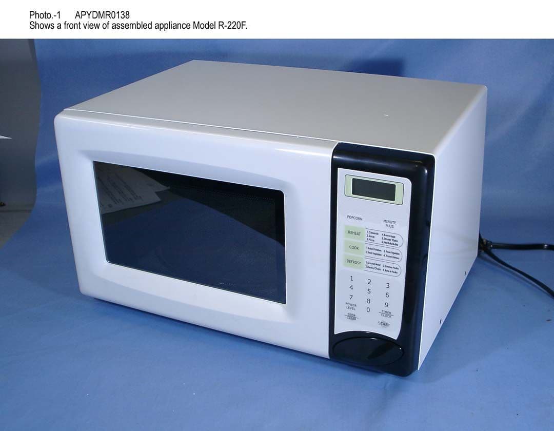 Household microwave oven - FCC ID APYDMR0138 - Sharp Corporation