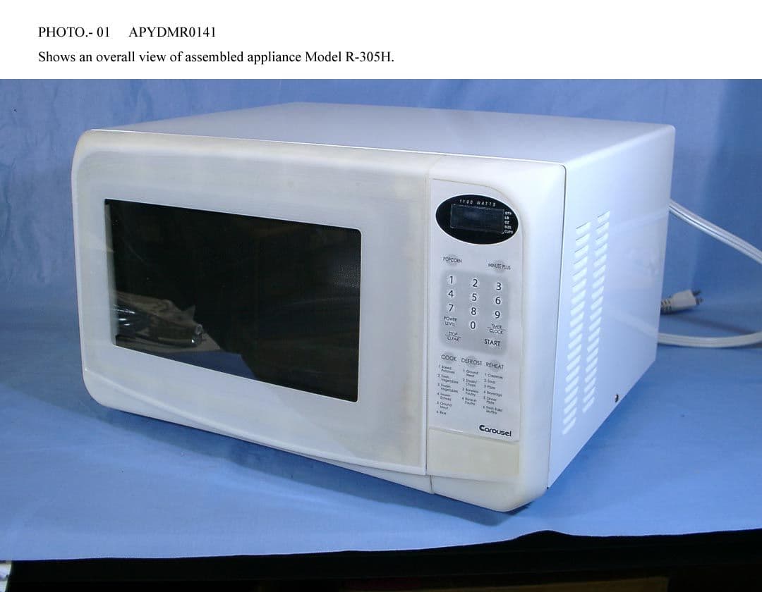 Household Microwave Oven - FCC ID APYDMR0141 - Sharp Corporation