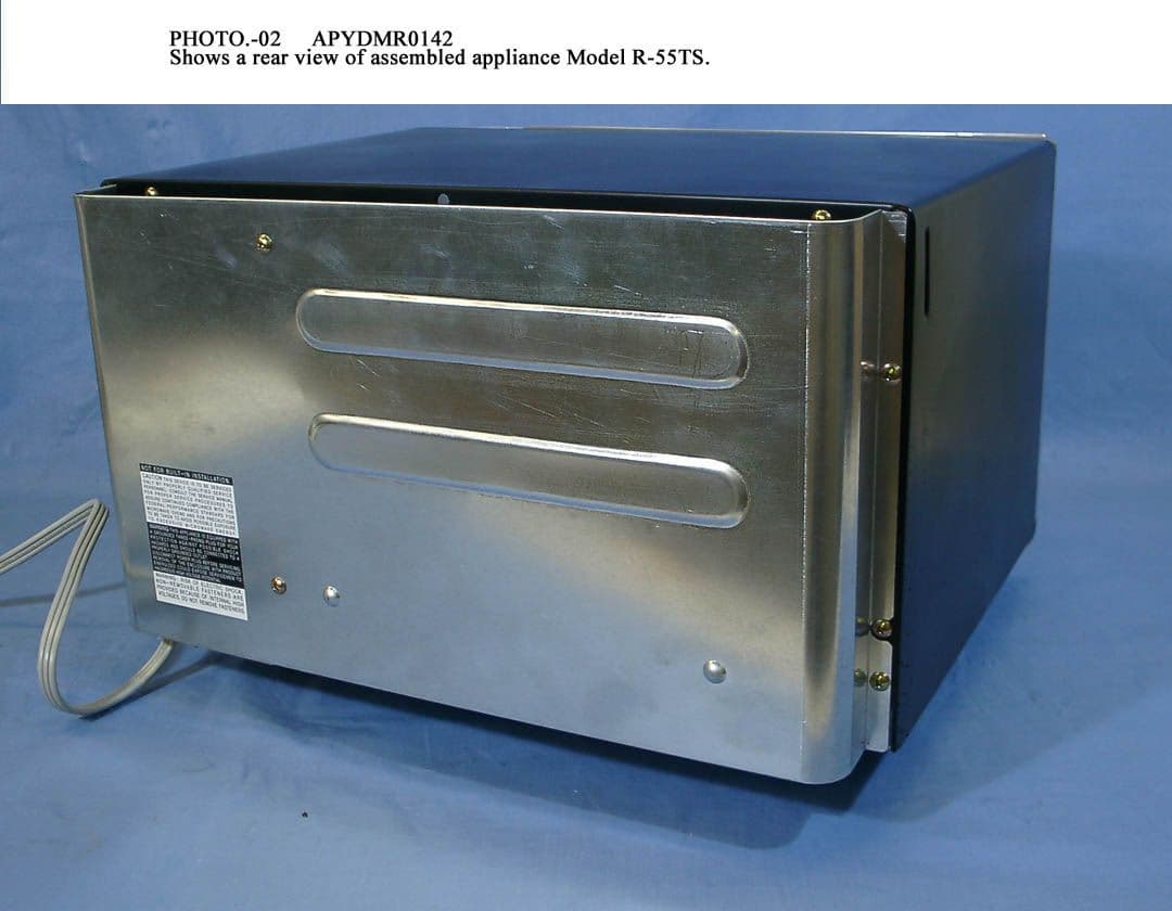 Household Microwave Oven - FCC ID APYDMR0142 - Sharp Corporation