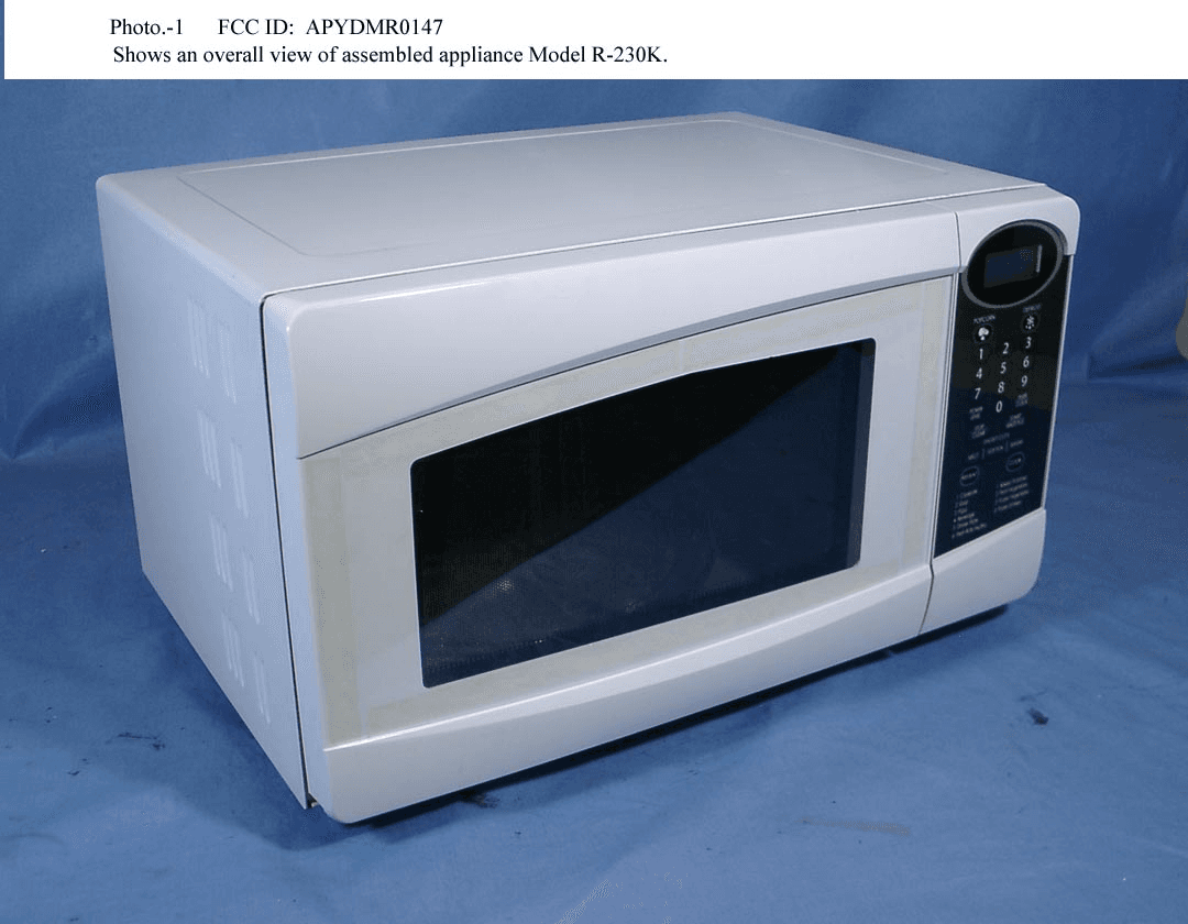 Microwave Oven - FCC ID APYDMR0147 - Sharp Corporation