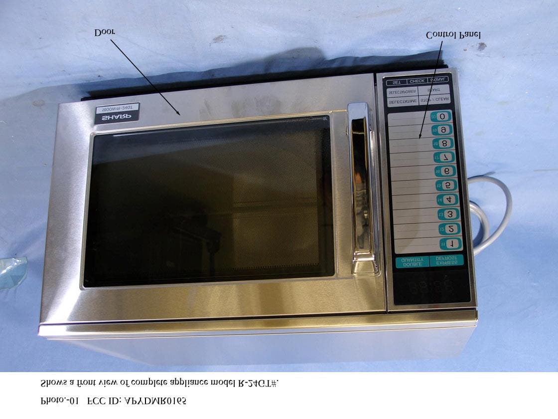 Microwave Oven - FCC ID APYDMR0165 - Sharp Corporation (1)