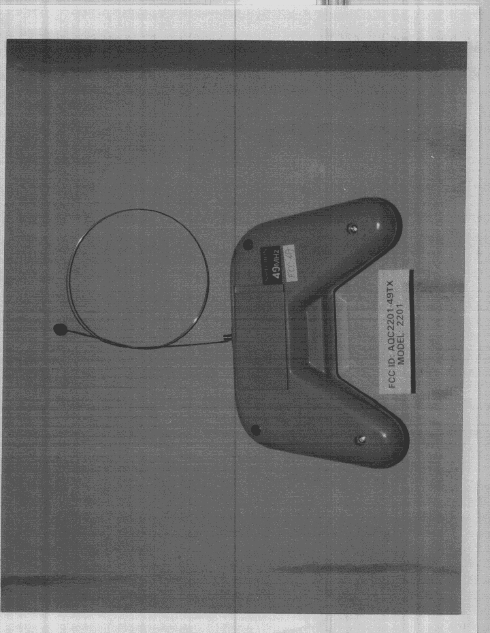 R/C Toy Transmitter - FCC ID AQC2201-49TX - Asahi Corporation (2)