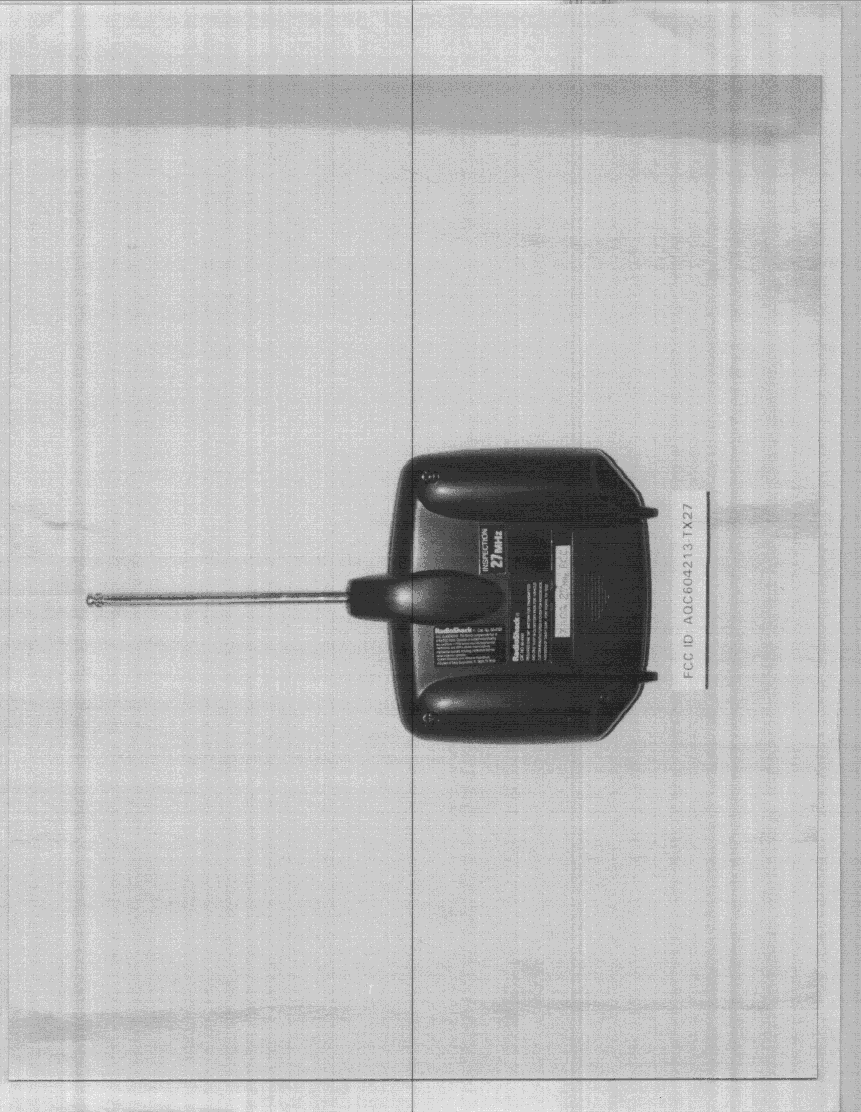 R/C Toy transmitter - FCC ID AQC604213-TX27 - Asahi Corporation (2)