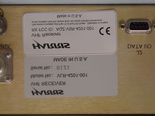 Differential GPS Ground Station Receiver - FCC ID AQZ-VSR-4201-001 - Harris Corporation RF Communications Division