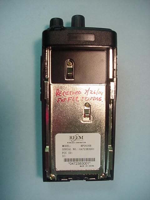 UHF Transceiver - FCC ID ARURPU416B - RELM Communications Inc (2)