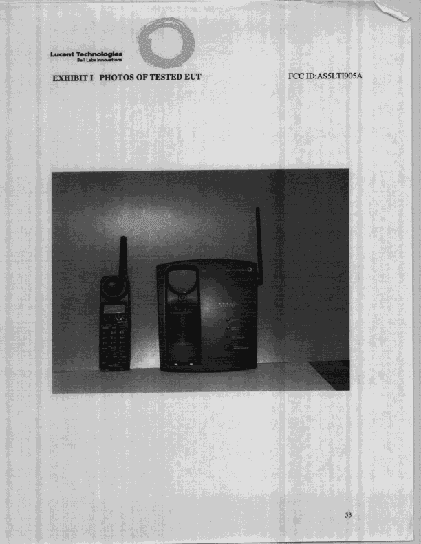 Cordless Phone - FCC ID AS5LTI905A - Nokia of America Corporation