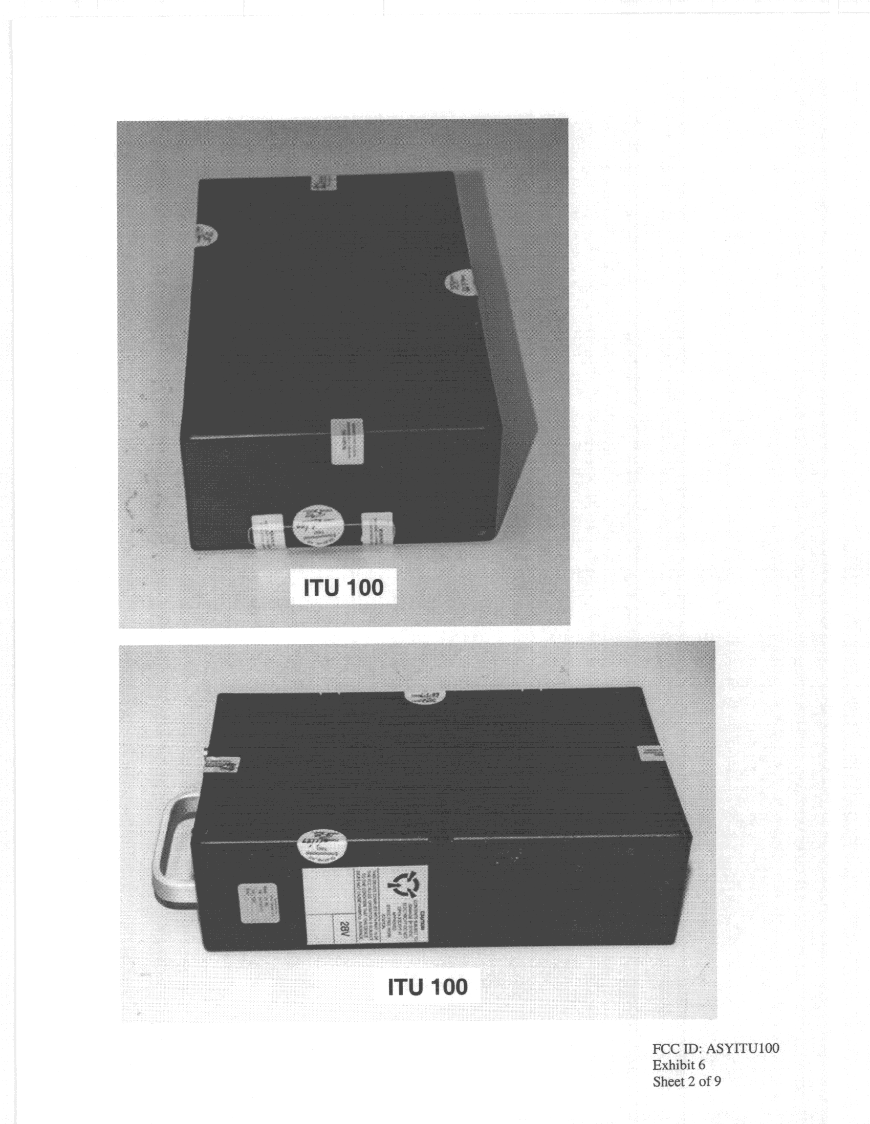 TNB - Licensed Non-Broadcast Station Transmitter - FCC ID ASYITU100 - Honeywell International Inc.