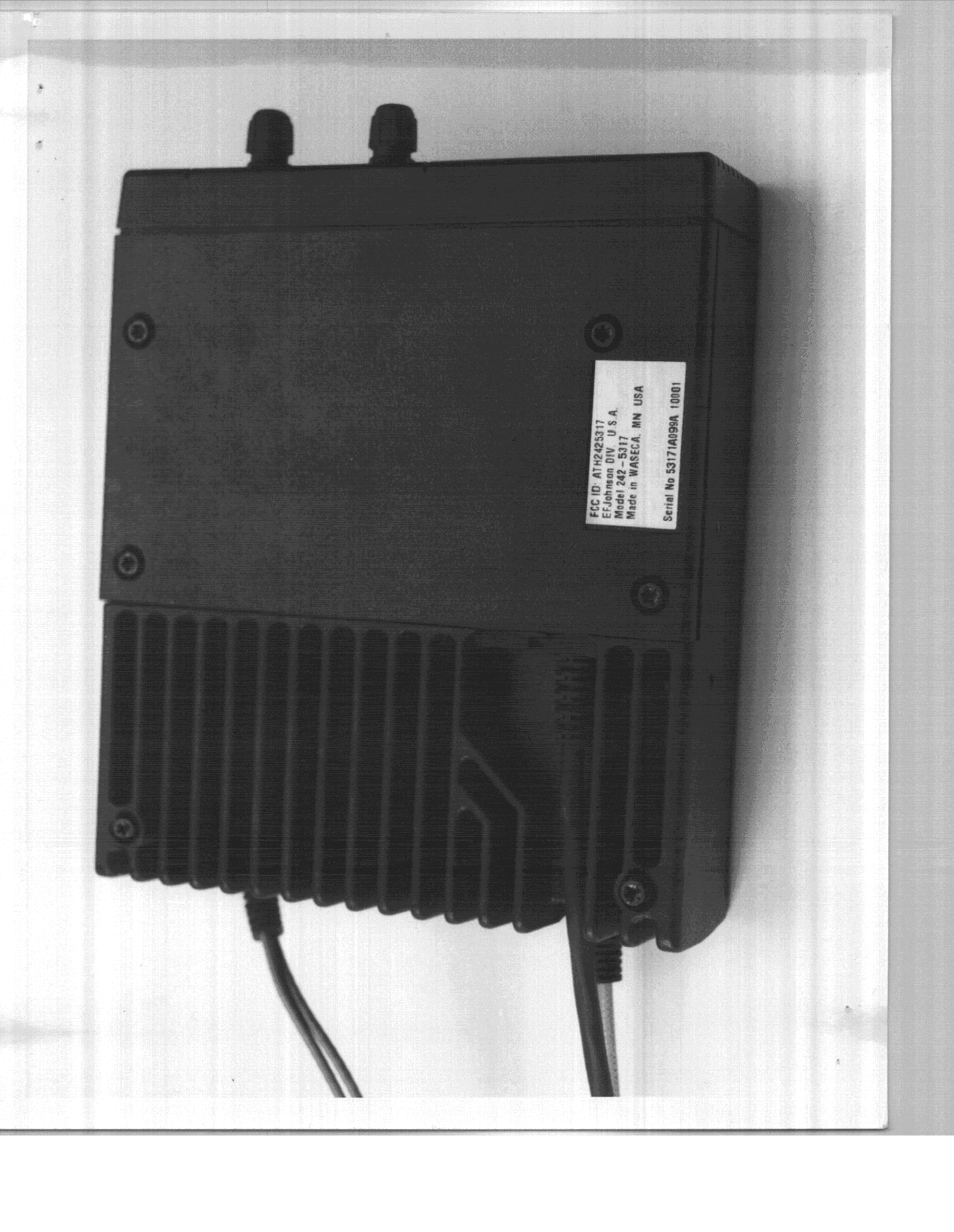 TNB - Licensed Non-Broadcast Station Transmitter - FCC ID ATH2425317 - E F Johnson Company (2)