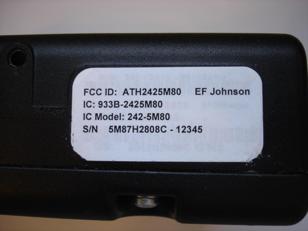 DUAL BAND VHF AND 700/800 MHz MOBILE TRANSCEIVER - FCC ID ATH2425M80 - E F Johnson Company (3)