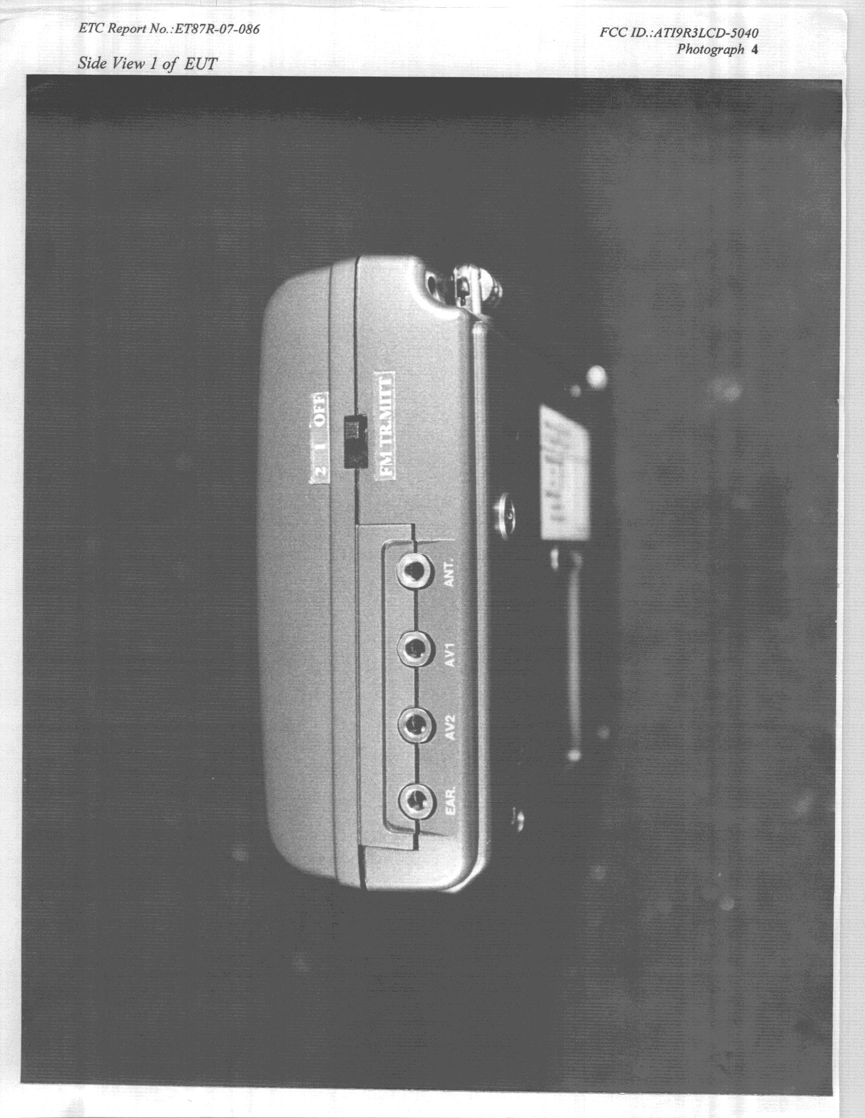 TV w/Built-in Transmitter - FCC ID ATI9R3LCD-5040 - Action Electronics Co.,Ltd. (2)