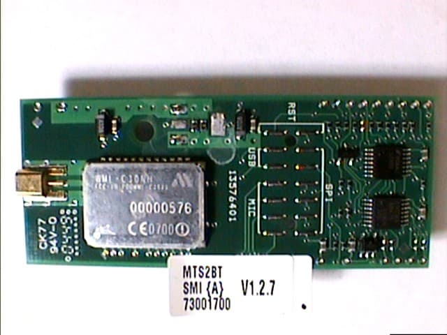 Bluetooth Socket Modem - FCC ID AU792U05A28780 - Multi Tech Systems Inc