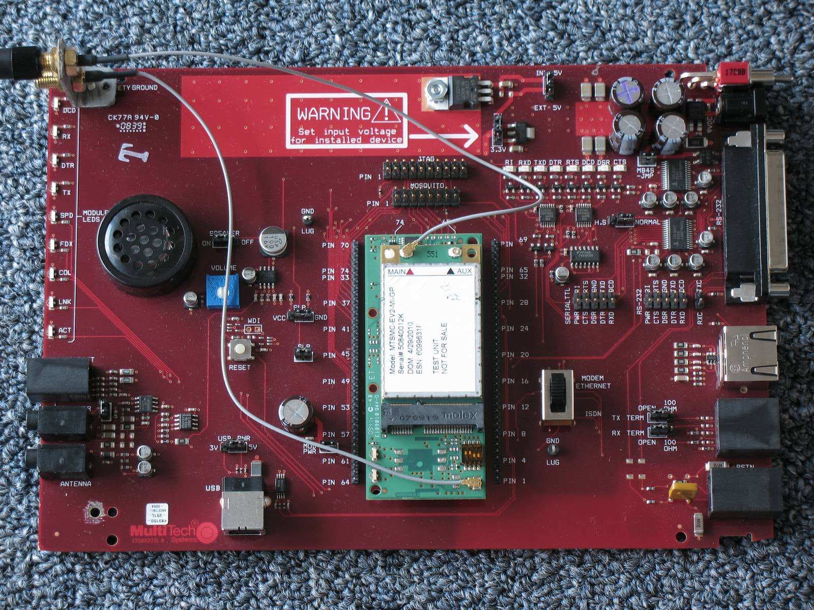Wireless CDMA Modem - FCC ID AU792U10E06831 - Multi Tech Systems Inc (2)