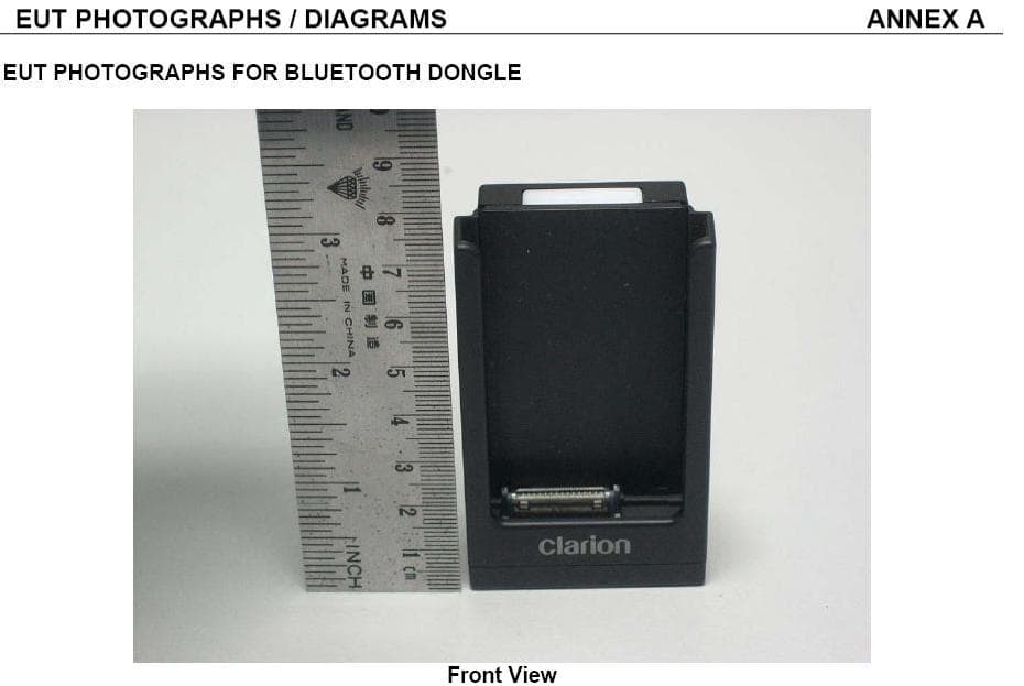 Handsfree Bluetooth Receiver - FCC ID AX206CMBLT370 - Faurecia Clarion Electronics Co., Ltd. (2)