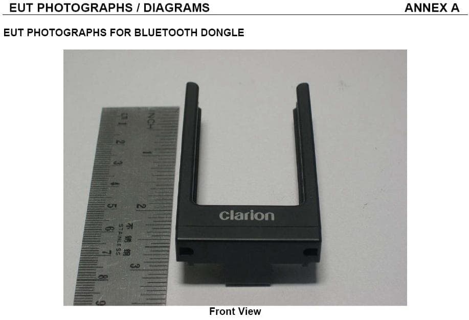 Handsfree Bluetooth Receiver - FCC ID AX206CMBLT370 - Faurecia Clarion Electronics Co., Ltd. (3)