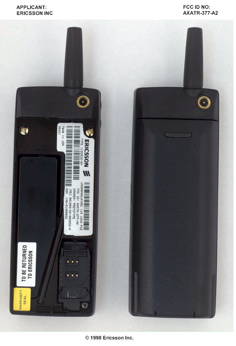 PCE - PCS Licensed Transmitter held to ear - FCC ID AXATR-377-A2 - HARRIS CORPORATION