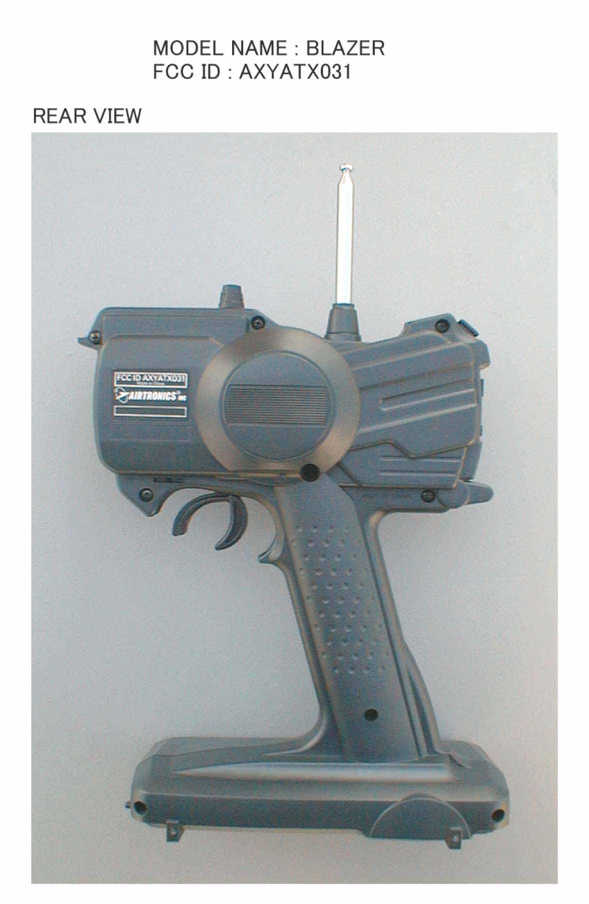 Blazer 2-Channel Transmitter - FCC ID AXYATX031 - Airtronics Inc (1)