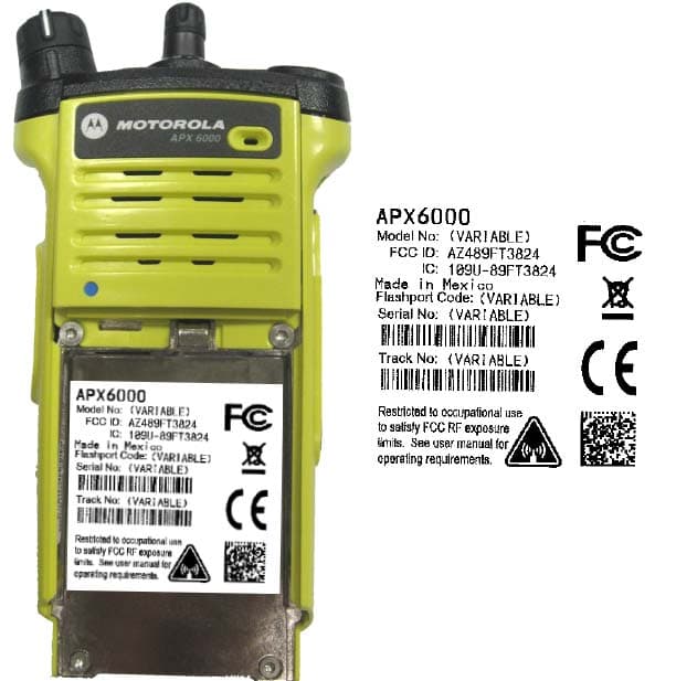 Portable 2-Way Radio - FCC ID AZ489FT3824 - Motorola Solutions, Inc. (2)