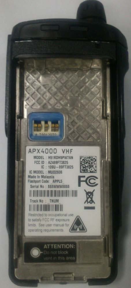 Portable 2-way radio - FCC ID AZ489FT3825 - Motorola Solutions, Inc. (4)