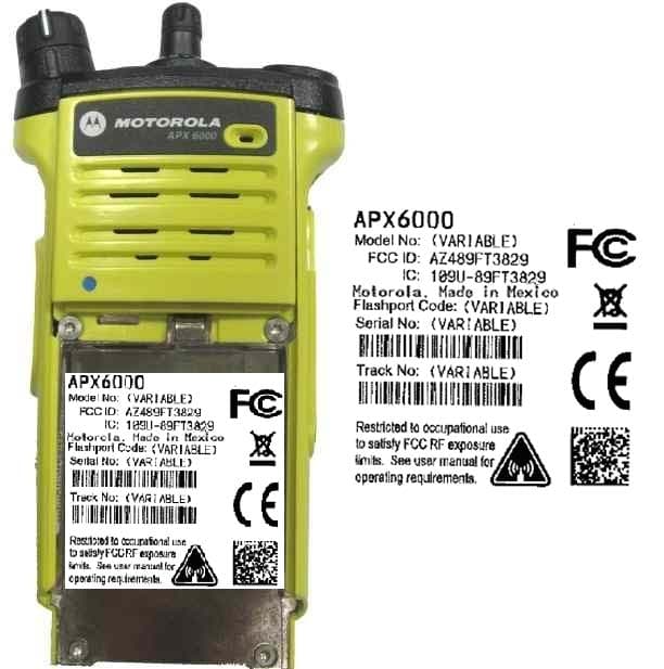 Intergrated Bluetooth in 2-way Portable Radio - FCC ID AZ489FT3829 - Motorola Solutions, Inc.