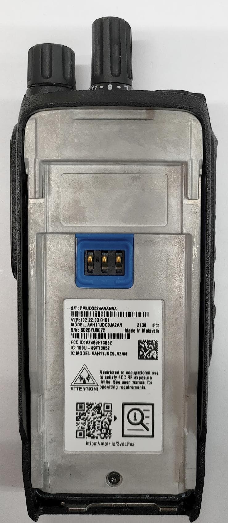Portable 2-Way Radio - FCC ID AZ489FT3852 - Motorola Solutions, Inc. (2)