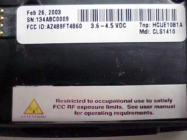 CLS Series Two-Way Radios - FCC ID AZ489FT4860 - Motorola Solutions, Inc.