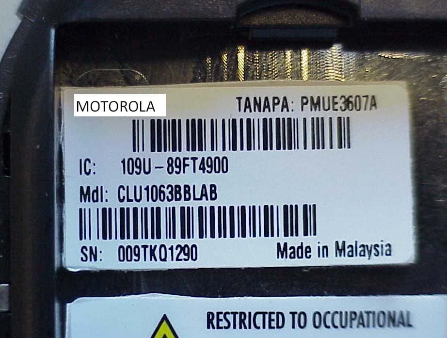 PORTABLE 2-WAY RADIO WITH BT - FCC ID AZ489FT4900 - Motorola Solutions, Inc.