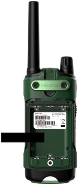 Two Way Radio with GMRS, FRS and Weather Band receiver - FCC ID AZ489FT4924 - Motorola Solutions, Inc. (3)