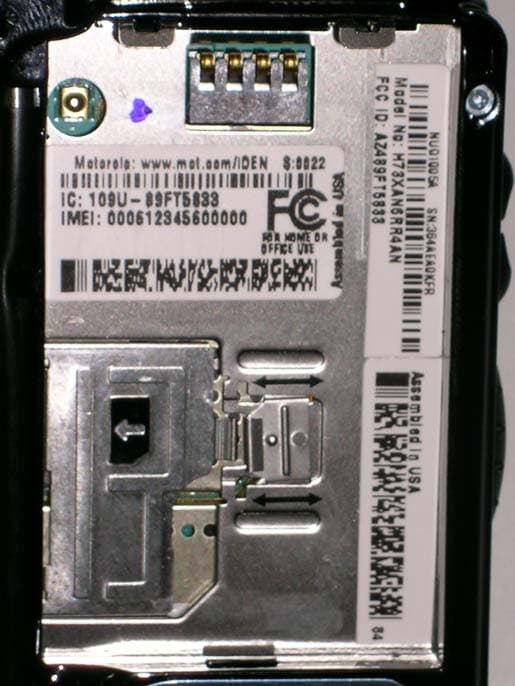 iDEN i860 - FCC ID AZ489FT5833 - Motorola Solutions, Inc.