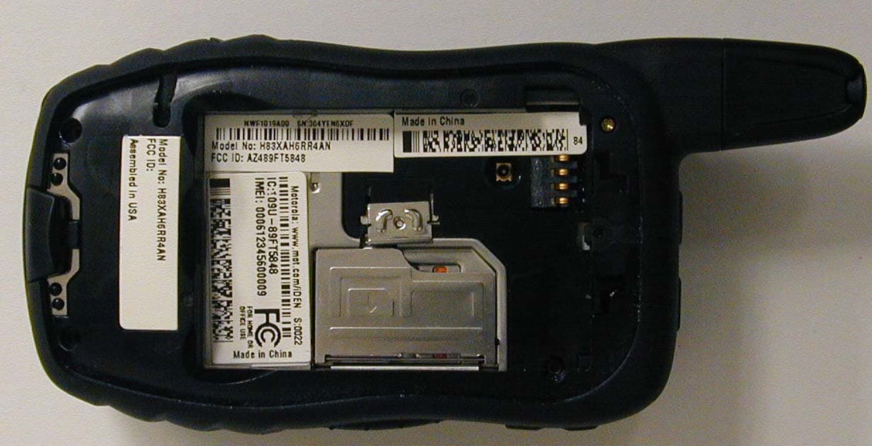 iDEN i580, WiDEN, MOTOtalk, BT - FCC ID AZ489FT5848 - Motorola Solutions, Inc.