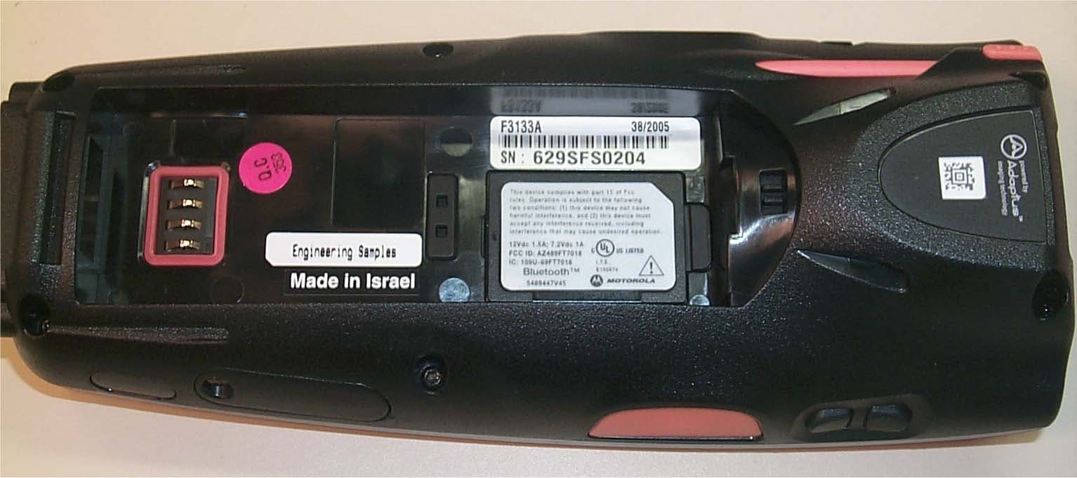 Handheld Terminal with Dual-Band GPRS, WLAN & BT - FCC ID AZ489FT7018 - Motorola Solutions, Inc.