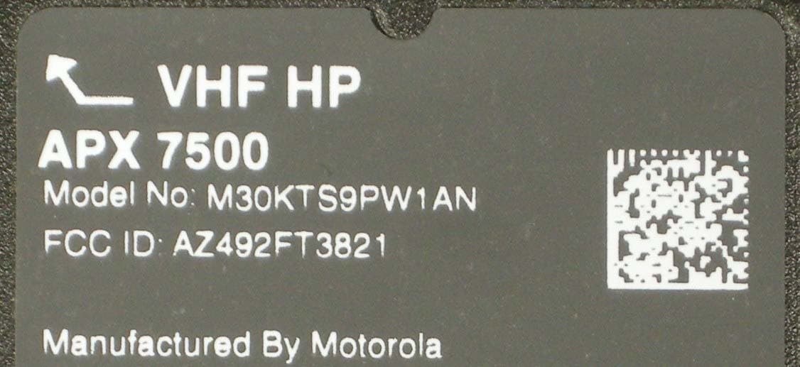 2-Way Mobile Radio - FCC ID AZ492FT3821 - Motorola Solutions, Inc. (2)