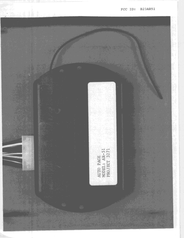 CRR - Superregenerative Receiver - FCC ID B23AR51 - Auto Page Inc (4)