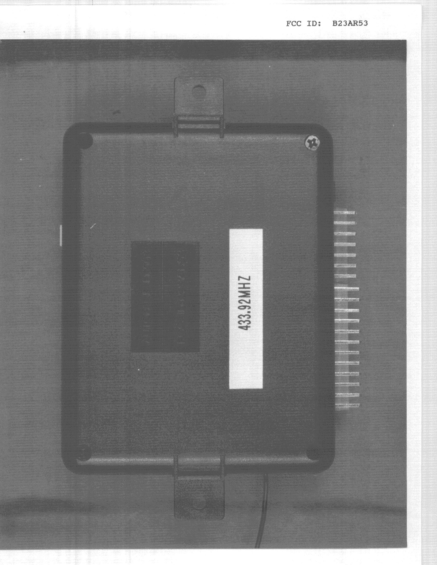 Automotive Control Receiver - FCC ID B23AR53 - Auto Page Inc (3)