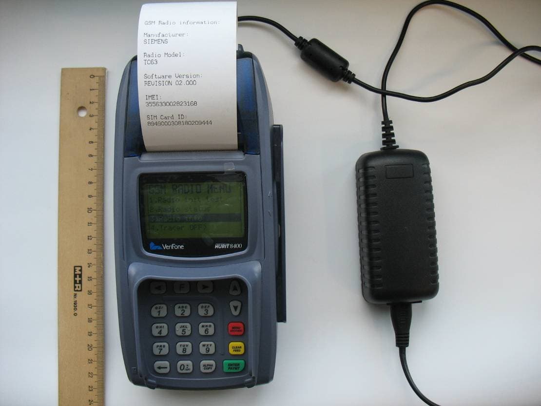 Countertop POS Terminal - FCC ID B32NURIT8400SSQ - VeriFone Inc