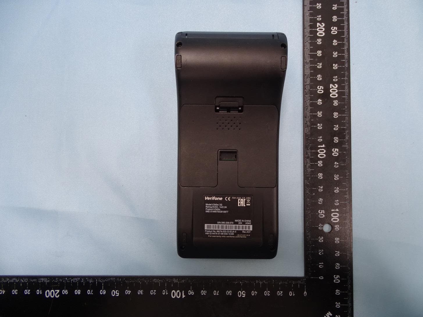Point of Sales Terminal - FCC ID B32V240M3GU - VeriFone Inc (2)