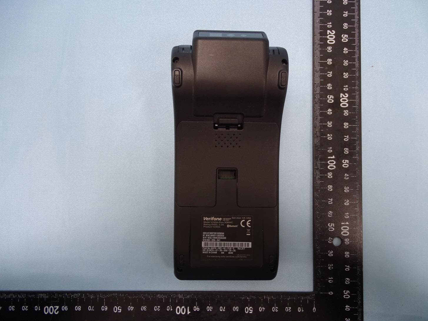Point of Sales Terminal - FCC ID B32V240MPLUSU - VeriFone Inc (4)