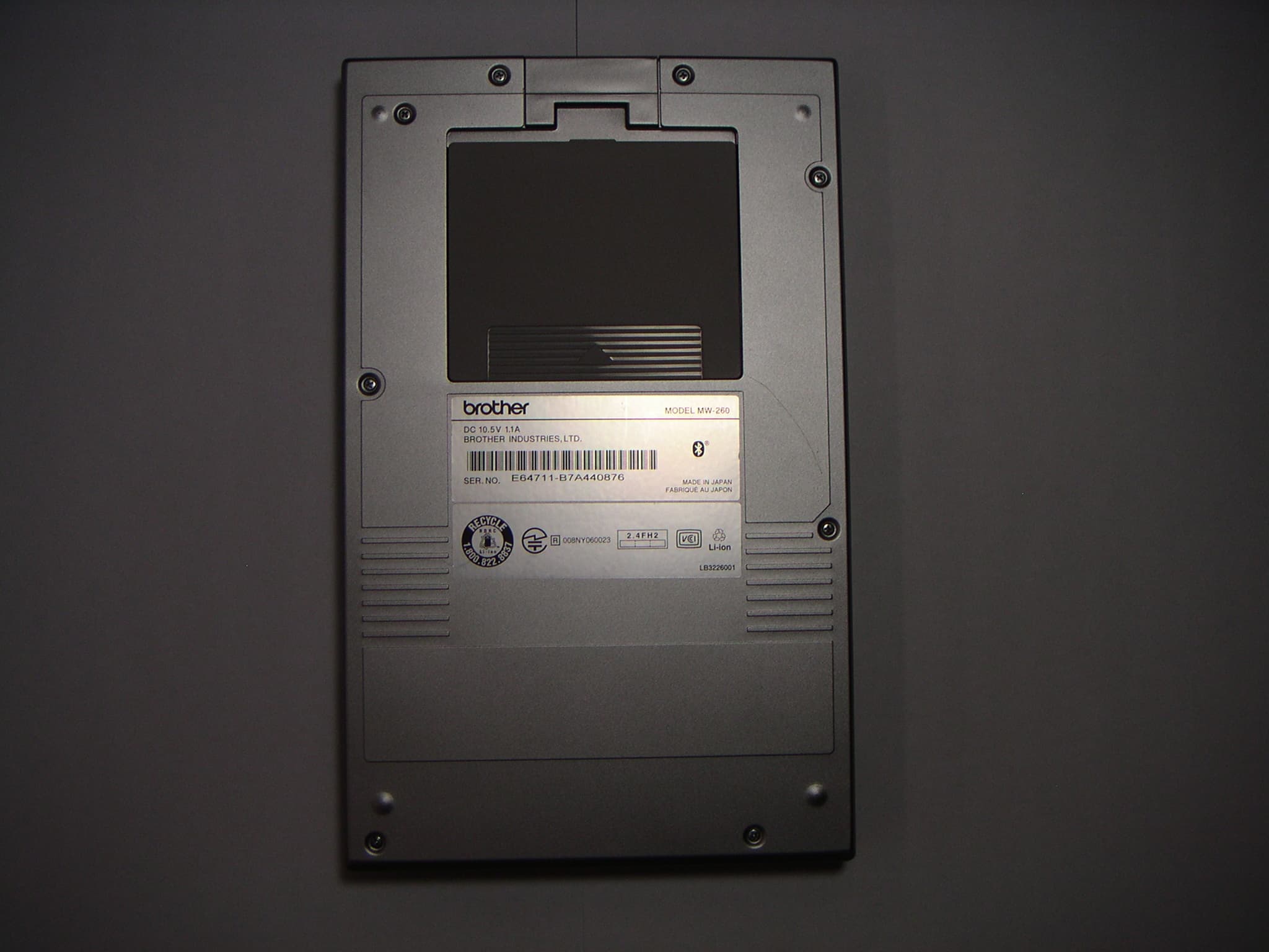 Bluetooth Device - FCC ID B3Q5V6201 - Brother Industries, Ltd.