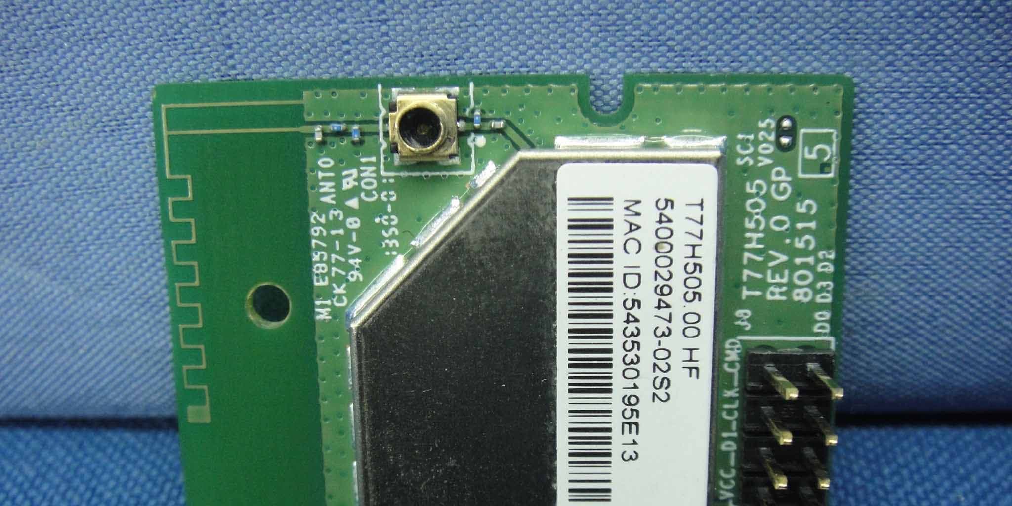 IEEE802.11b/g/n Wi-Fi module - FCC ID B3QT77H505 - Brother Industries, Ltd.