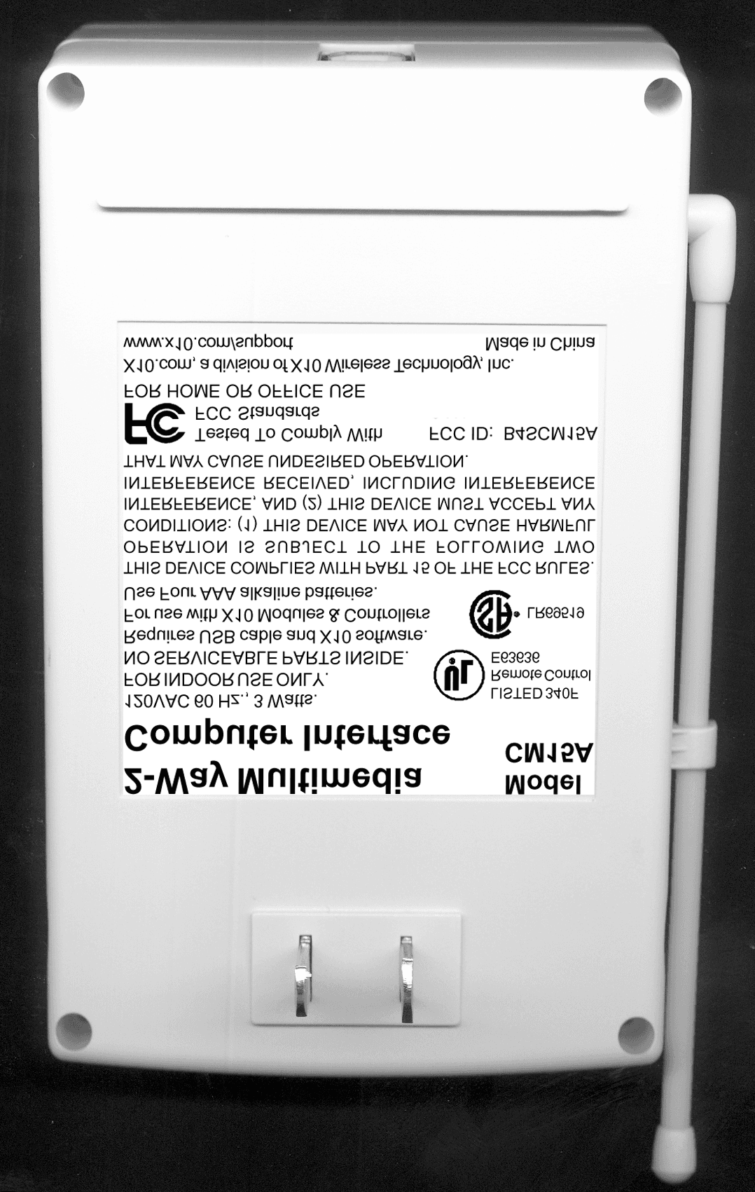 Remote Control Transmitter - FCC ID B4SCM15A - Authinx Inc.