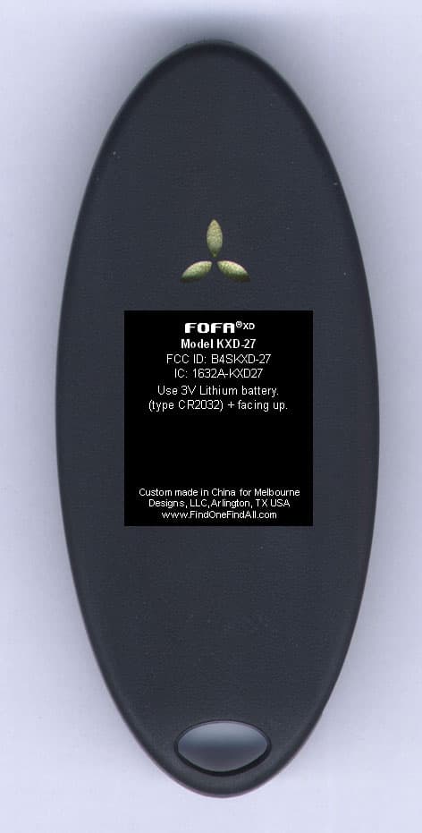 FOFA KEYFOB - FCC ID B4SKXD-27 - Authinx Inc. (2)