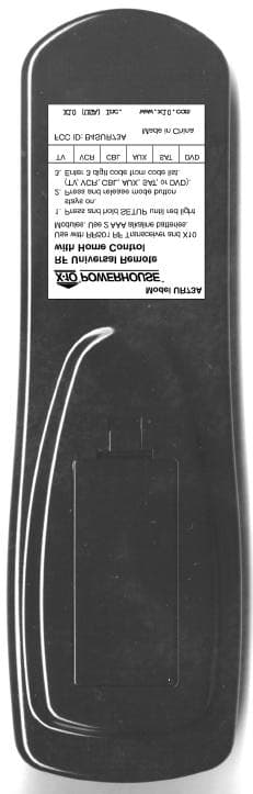 RF Remote Control - FCC ID B4SUR73A - Authinx Inc. (2)