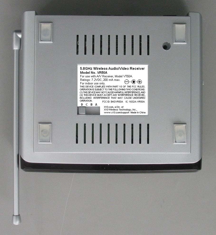 WIRELESS AUDIO/VIDEO RECEIVER - FCC ID B4SVR50A - Authinx Inc.