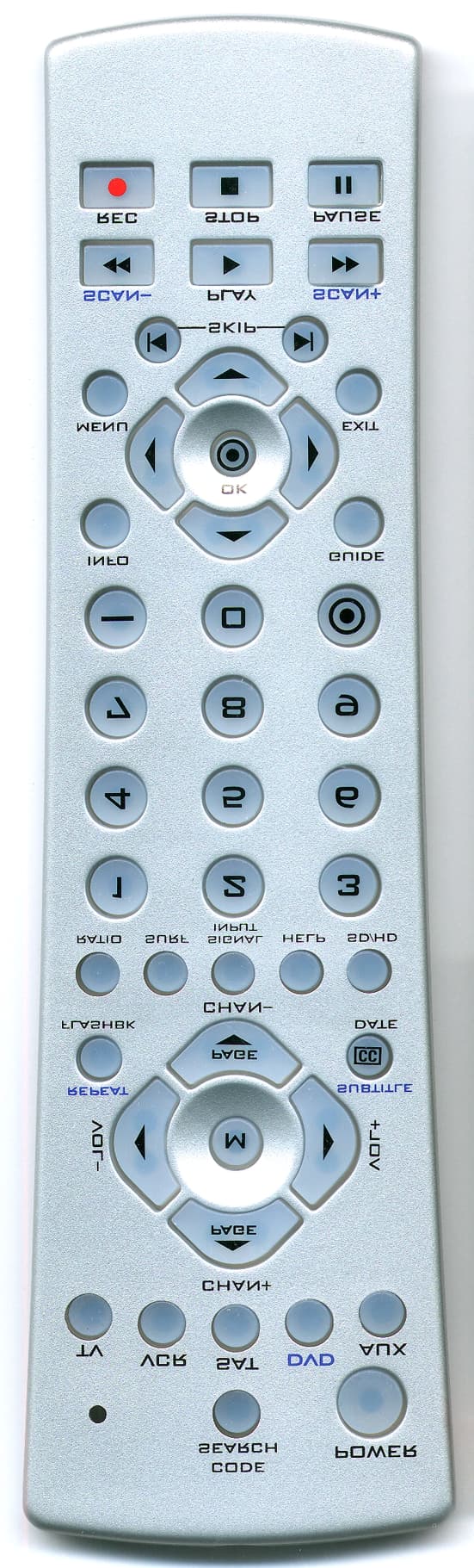 Universal Remote Control - FCC ID B4SZRF1 - Authinx Inc.