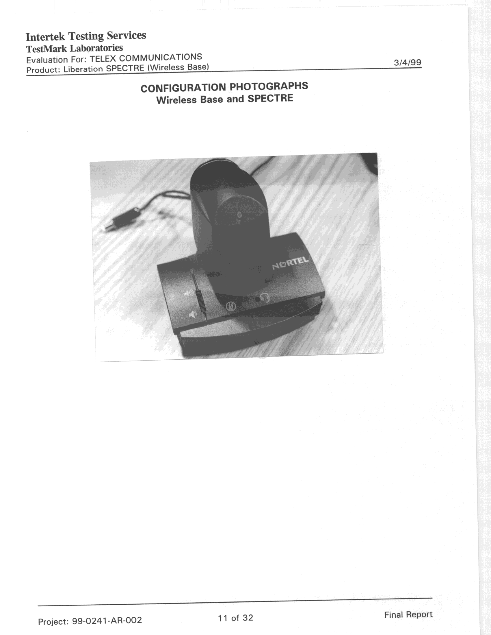 Cordless Telephone Base Transceiver - FCC ID B5D300760 - Bosch Security Systems, Inc. (4)