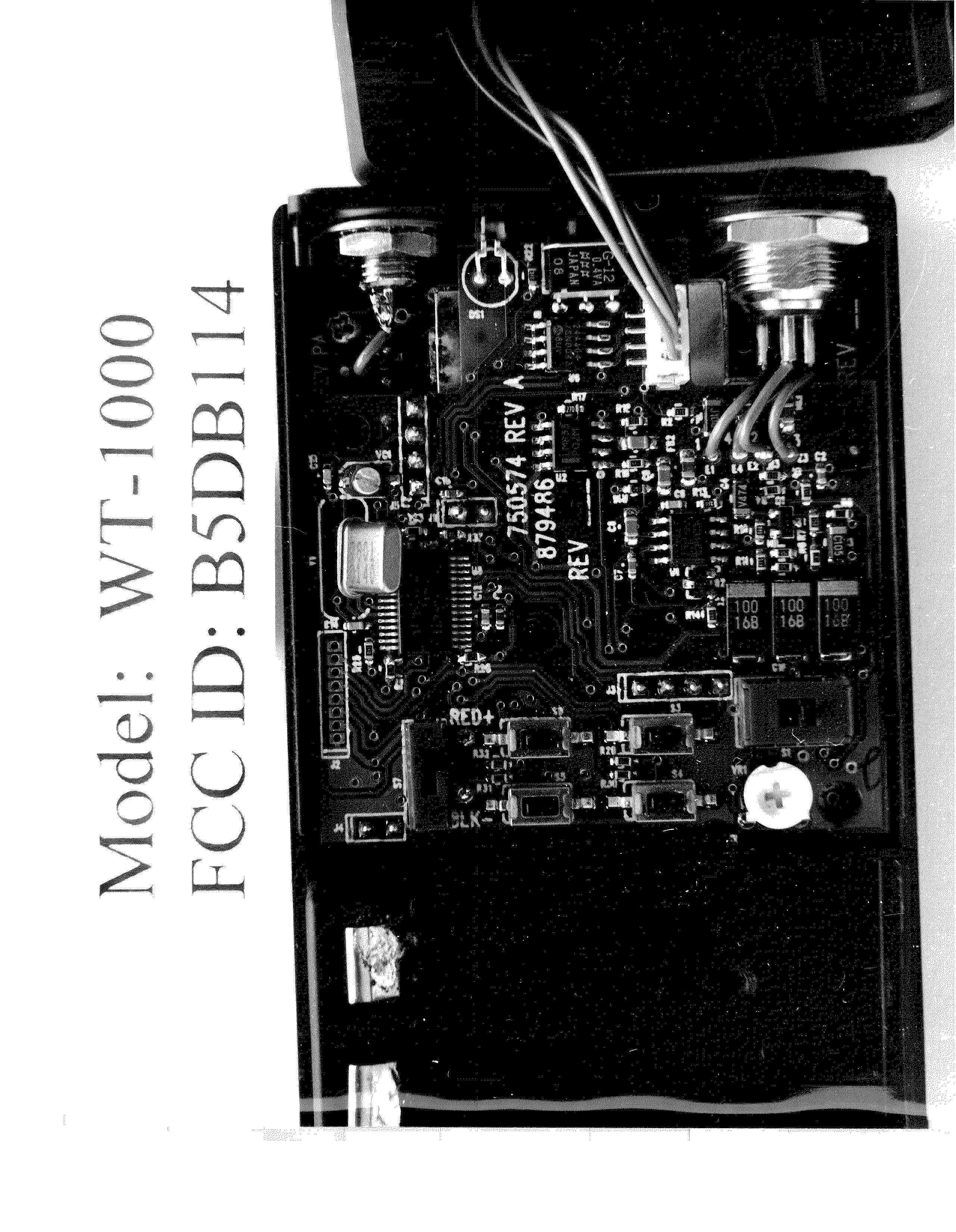 Nonbroadcast Transmitter - FCC ID B5DB114 - Bosch Security Systems, Inc. (2)