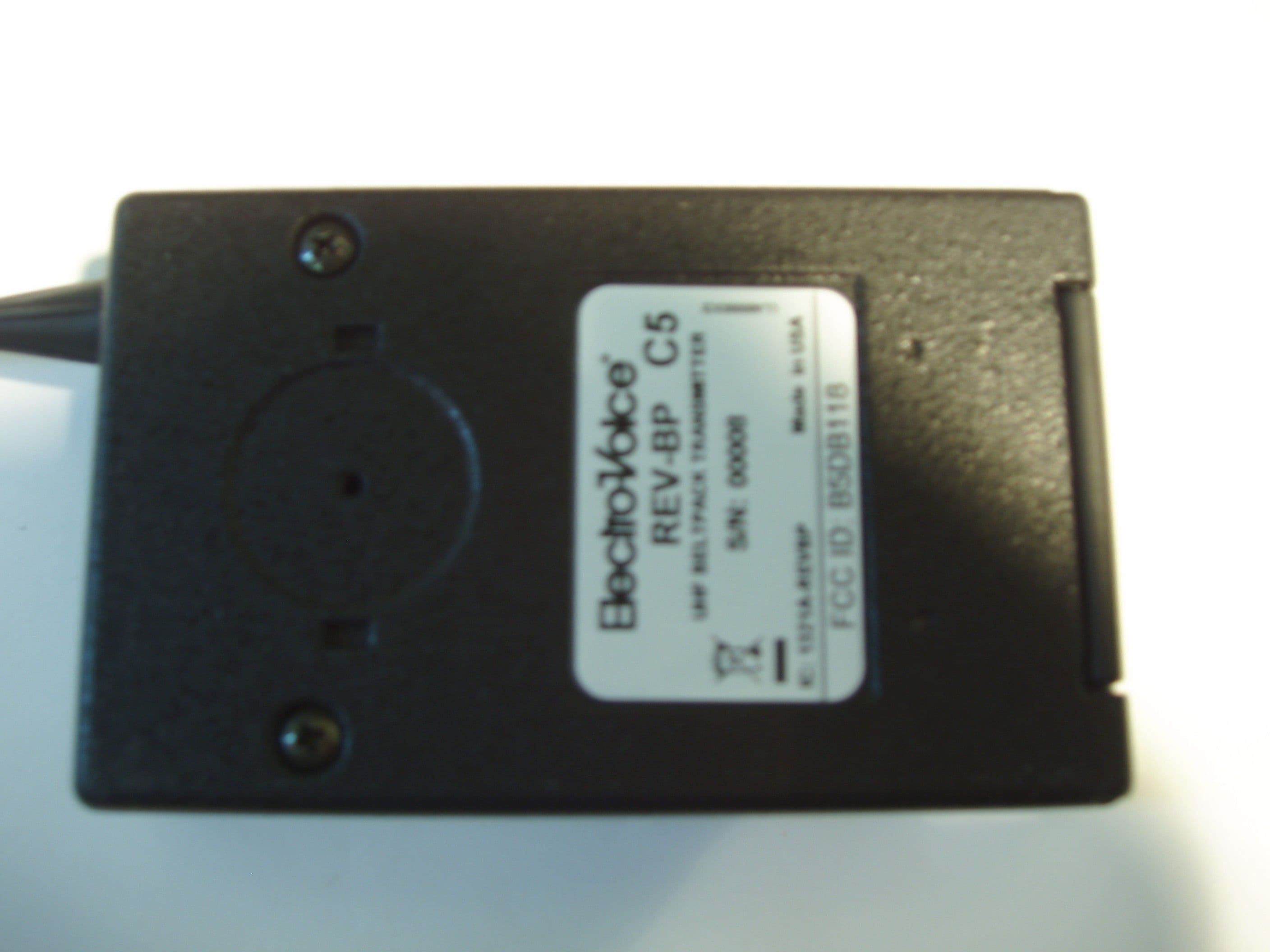 UHF BELTPACK TRANSMITTER - FCC ID B5DB118 - Bosch Security Systems, Inc.